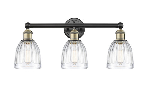 Edison Three Light Bath Vanity in Black Antique Brass (405|616-3W-BAB-G442)