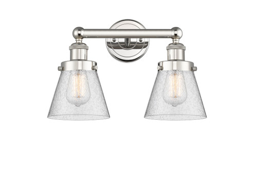 Edison Two Light Bath Vanity in Polished Nickel (405|616-2W-PN-G64)