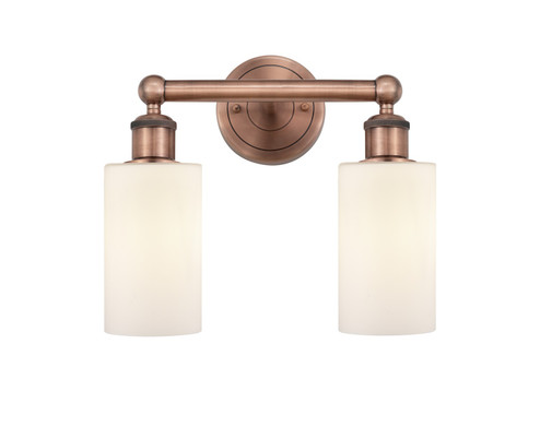 Edison Two Light Bath Vanity in Antique Copper (405|616-2W-AC-G801)