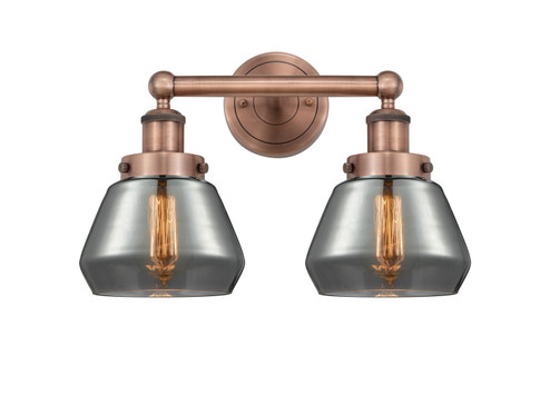 Edison Two Light Bath Vanity in Antique Copper (405|616-2W-AC-G173)