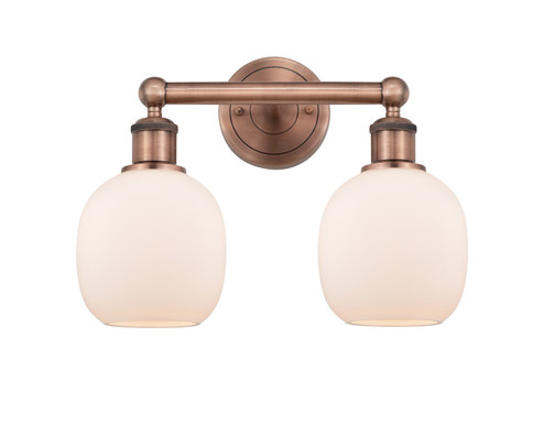 Edison Two Light Bath Vanity in Antique Copper (405|616-2W-AC-G101)