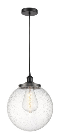 Downtown Urban One Light Pendant in Matte Black (405|616-1PH-BK-G204-14)