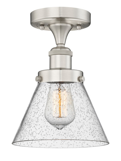 Edison One Light Semi-Flush Mount in Satin Gold (405|616-1F-SG-G42)