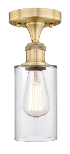 Edison One Light Semi-Flush Mount in Brushed Brass (405|616-1F-BB-G802)