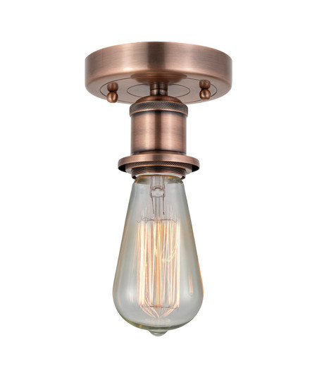 Edison One Light Semi-Flush Mount in Antique Copper (405|616-1F-AC) Edison One Light Semi-Flush Mount in Antique Copper (405|616-1F-AC)