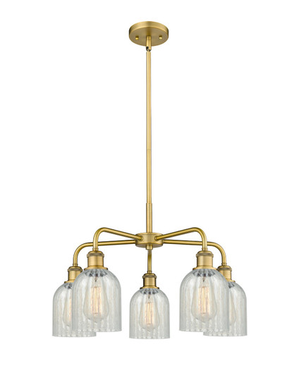 Downtown Urban Five Light Chandelier in Brushed Brass (405|516-5CR-BB-G2511)