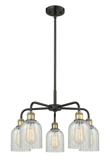 Downtown Urban Five Light Chandelier in Black Antique Brass (405|516-5CR-BAB-G2511)