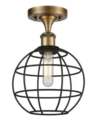 Ballston LED Semi-Flush Mount in Brushed Brass (405|516-1C-BB-CE-8-BK)