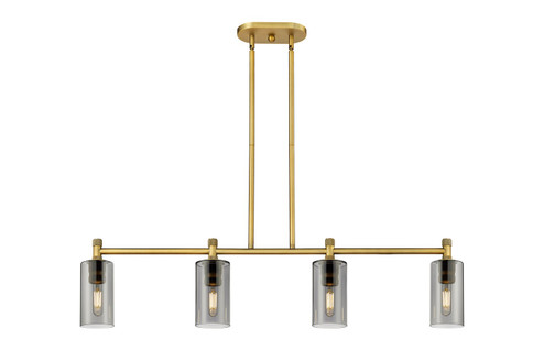 Downtown Urban LED Island Pendant in Brushed Brass (405|434-4I-BB-G434-7SM)