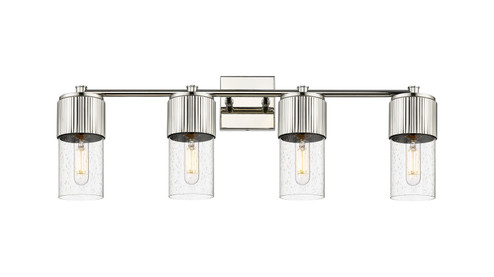 Downtown Urban LED Bath Vanity in Polished Nickel (405|428-4W-PN-G428-7SDY)