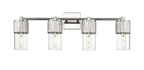 Downtown Urban LED Bath Vanity in Polished Nickel (405|428-4W-PN-G428-7CL)