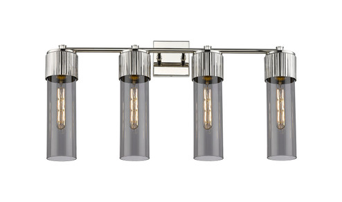 Downtown Urban LED Bath Vanity in Polished Nickel (405|428-4W-PN-G428-12SM)