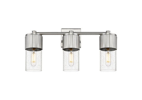 Downtown Urban LED Bath Vanity in Satin Nickel (405|428-3W-SN-G428-7SDY) Downtown Urban LED Bath Vanity in Satin Nickel (405|428-3W-SN-G428-7SDY)