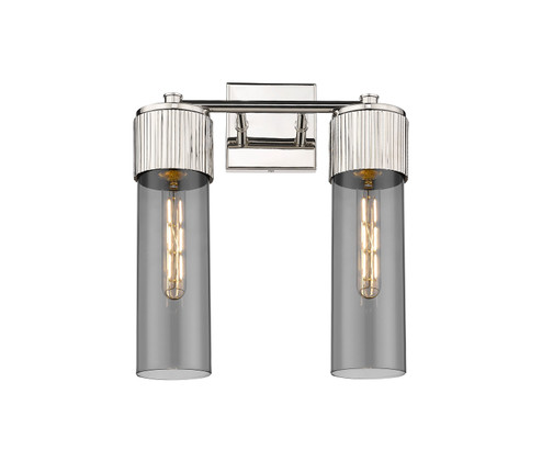 Downtown Urban LED Bath Vanity in Polished Nickel (405|428-2W-PN-G428-12SM)