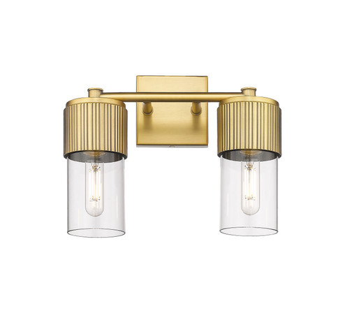 Downtown Urban LED Bath Vanity in Brushed Brass (405|428-2W-BB-G428-7CL)