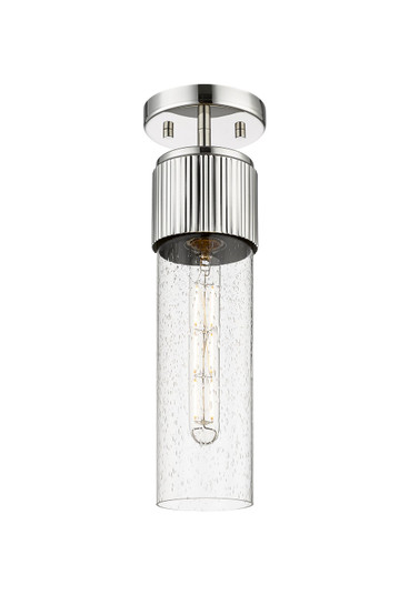 Downtown Urban LED Flush Mount in Polished Nickel (405|428-1F-PN-G428-12SDY)