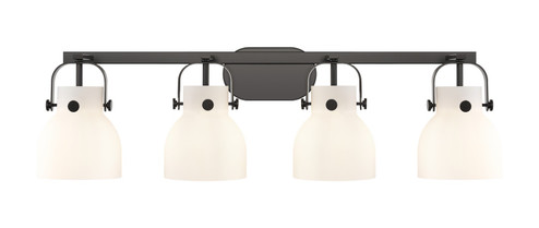 Downtown Urban LED Bath Vanity in Matte Black (405|423-4W-BK-G412-6WH)