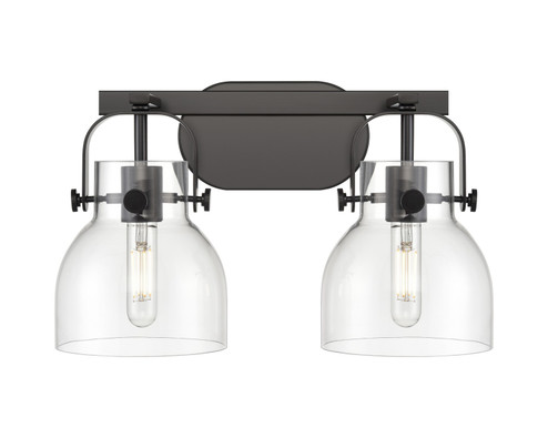 Downtown Urban LED Bath Vanity in Matte Black (405|423-2W-BK-G412-6CL)