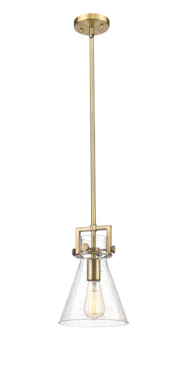 Downtown Urban One Light Pendant in Brushed Brass (405|411-1SS-BB-G411-8SDY)