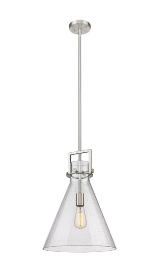 Newton One Light Pendant in Brushed Satin Nickel (405|411-1SL-SN-G411-14SDY)