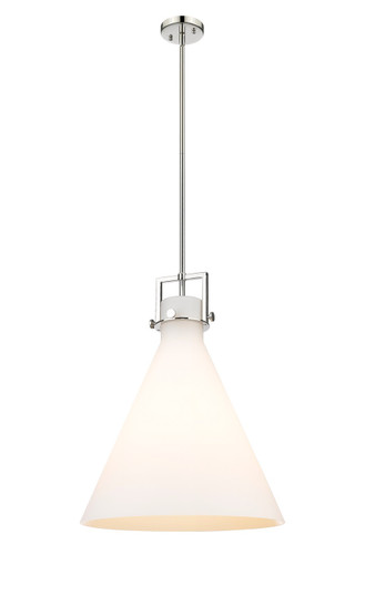 Downtown Urban One Light Pendant in Polished Nickel (405|411-1SL-PN-G411-18WH)