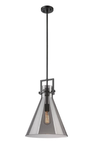 Newton One Light Pendant in Matte Black (405|411-1SL-BK-G411-14SM)