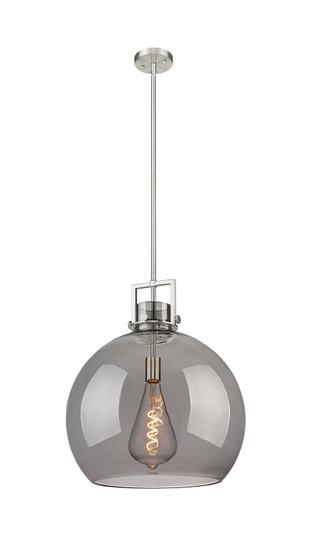 Downtown Urban One Light Pendant in Brushed Brass (405|411-1SL-BB-G410-18WH) Downtown Urban One Light Pendant in Brushed Brass (405|411-1SL-BB-G410-18WH)