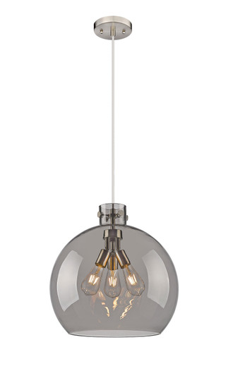 Downtown Urban Three Light Pendant in Satin Nickel (405|410-3PL-SN-G410-18SM)