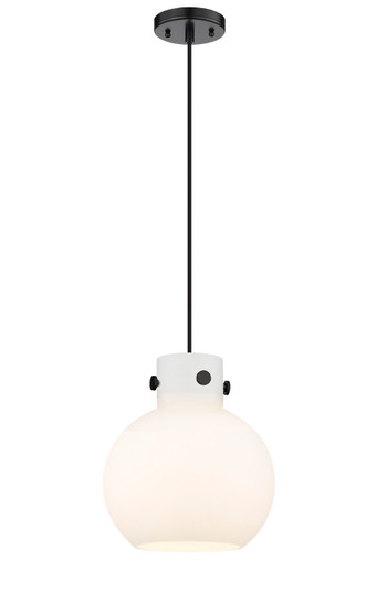 Newton One Light Mini Pendant in Matte Black (405|410-1PM-BK-G410-10WH)