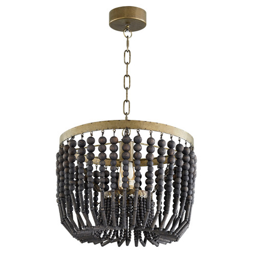 One Light Pendant in Tinted Raw Iron (208|11247)