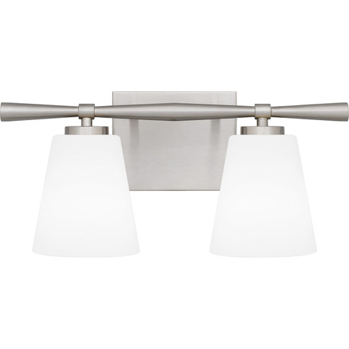 Brindley Two Light Bath in Brushed Nickel (10|BID8616BN)