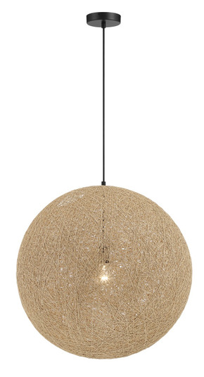 Entwined One Light Pendant in Coal Black (42|P5571-66A)
