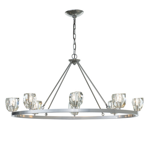 Gatsby Eight Light Chandelier in White (39|105021-SKT-02-CR)