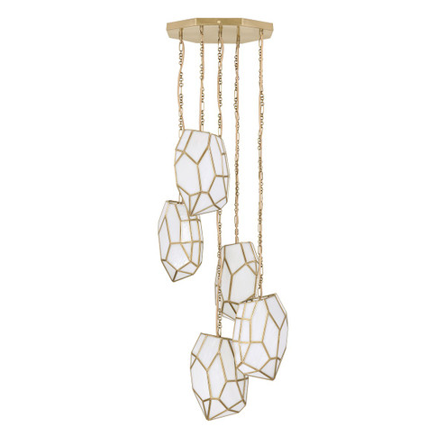 Heera Five Light Pendant in Brass (40|46465-016)