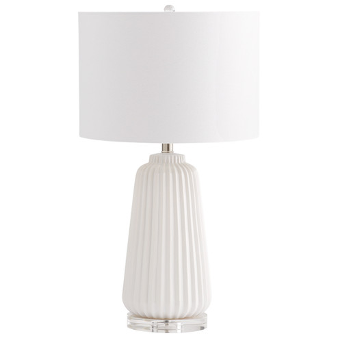 Delphine One Light Table Lamp in White (208|07743)