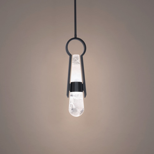 Ezra LED Mini Pendant in Black (281|PD-96318-BK)