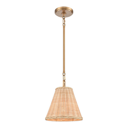 Rydell One Light Mini Pendant in Brushed Gold (45|EC89755/1)