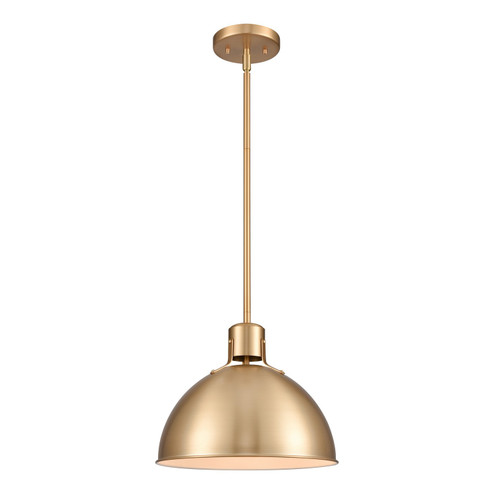 Zayne One Light Pendant in Brushed Gold (45|EC89745/1)