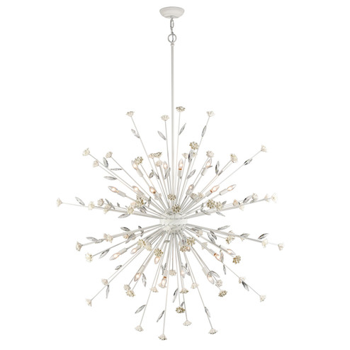 Adelaide 20 Light Chandelier in Textured White (45|18324/20)