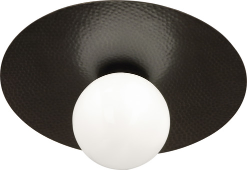 Dal LED Flushmount in Deep Patina Bronze w/White Glass Shade (165|Z9875)