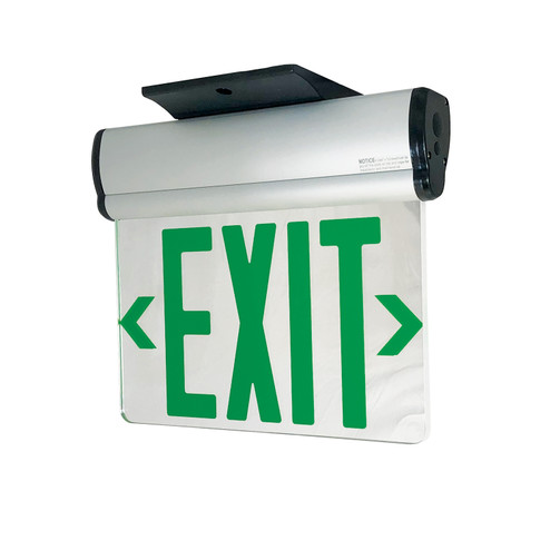 Exit LED Edge-Lit Exit Sign in Aluminum (167|NX-810-LEDGMA)