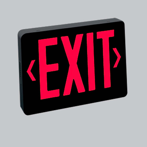 Exit & Emergency Green LED Univ Ac Exit in Black (167|NX-503-LED/BG)