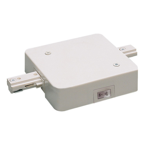 Track Syst & Comp-2 Cir In-Line Feed With Circuit Breaker, 2 Circuit Track, 14 Amps in White (167|NT-2358W/14A)