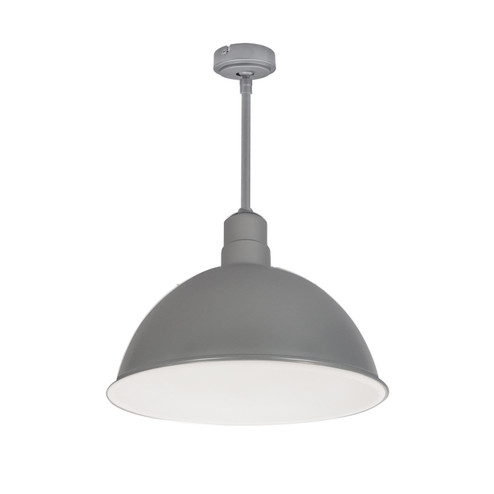 LED Rlm Stem Mounted LED Shade in Gun Metal Outer / White Inner (167|NRLM-16ST3840GMWLE4/84)