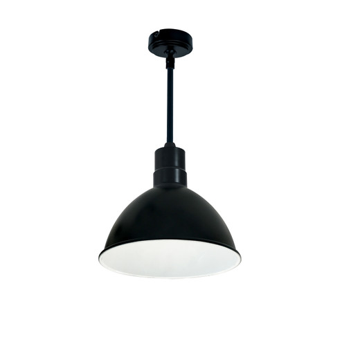LED Rlm Stem Mounted LED Shade in Black Outer / White Inner (167|NRLM-10ST2035BWLE4/60)