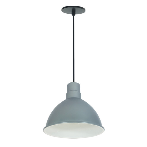 LED Rlm 10'' Rlm Shade in Gun Metal Outer / White Inner (167|NRLM-10C3035GMWLE4)