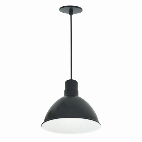 LED Rlm 10'' Rlm Shade in Black Outer / White Inner (167|NRLM-10C3030BWLE4)