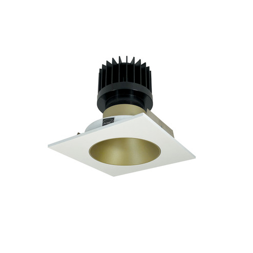 Rec Iolite Non-Adjustable Trim in Champagne Haze Reflector / Matte Powder White Flange (167|NIO-4SNDC50XCHMPW/HL)