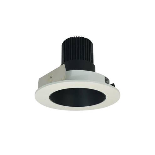 Rec Iolite 4'' Rnd Deep Cone Regressed in Black Reflector / White Flange (167|NIO-4RNDC50XBW)