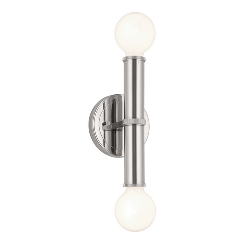 Torche Two Light Wall Sconce in Polished Nickel (12|55159PN)